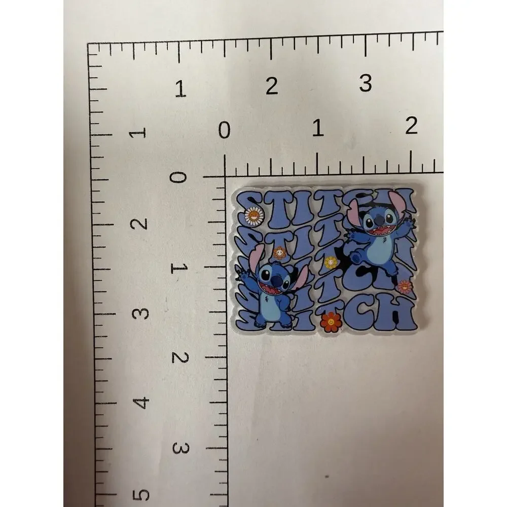 6 Pc Lilo And Stitch Acrylic Flatbacks